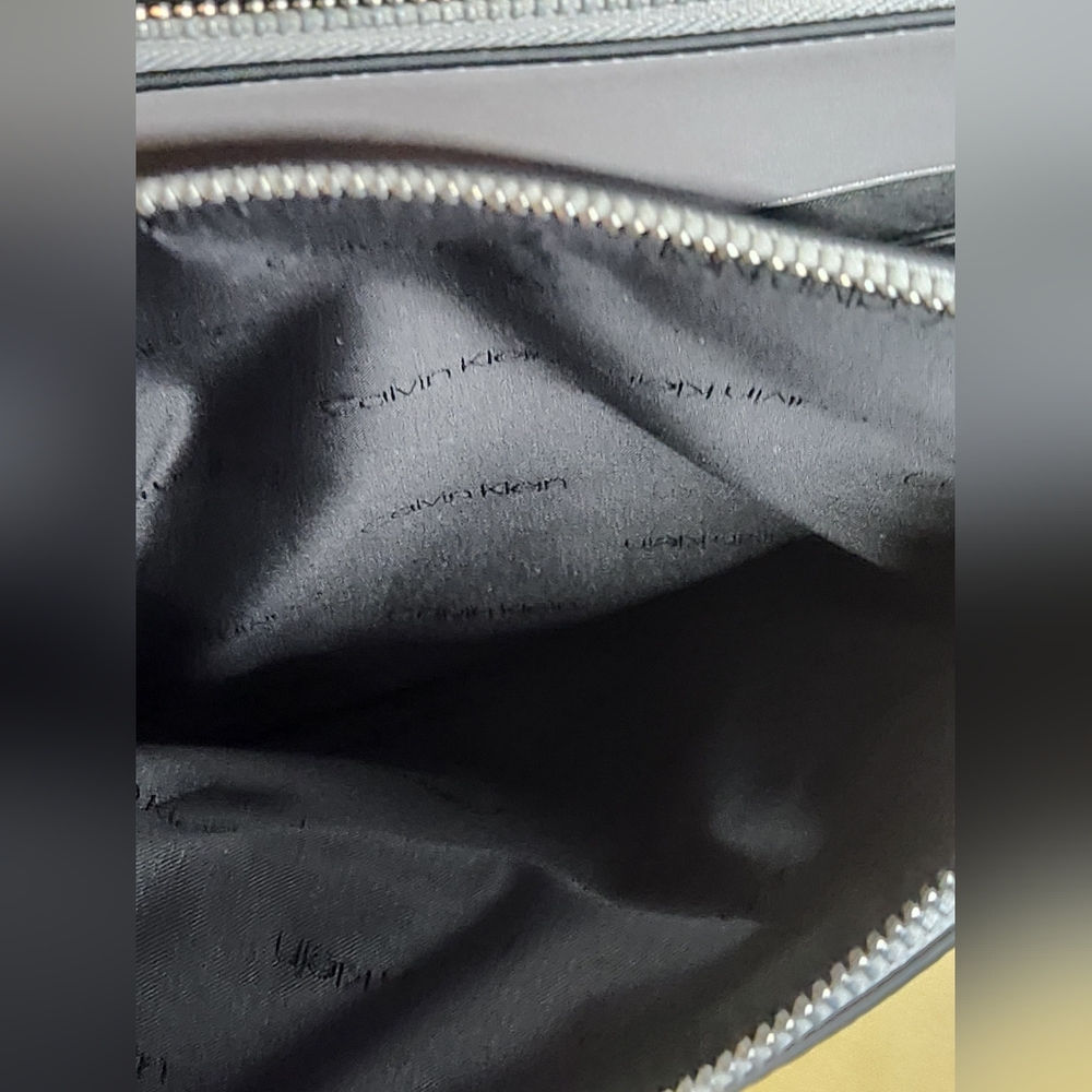 Calvin Klein Elaine Bubble Lamb Novelty Key Item Flap Backpack Dove Gray $168 - Picture 13 of 16